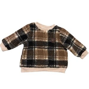 Timberland Sherpa Plaid Sweater (0-3 months)